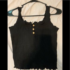 Black tank top